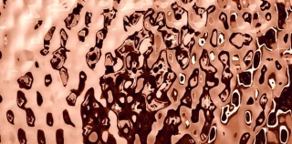 Blacha z efektem wody miedziane lustro copper mirror 120x240 cm