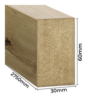 Lamele ścienne - dąb artisan 3x6x275 cm