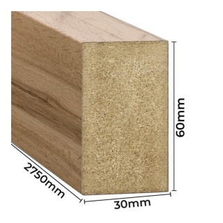 Lamele ścienne - dąb wotan 3x6x275 cm
