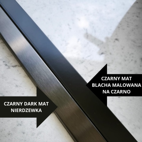 Listwa dekoracyjna C czarny mat 250 cm