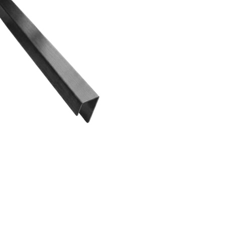 Listwa narożna U czarny dark mat 280 cm