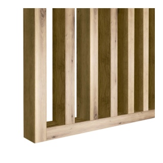 Ścianka z lameli na wymiar - dąb artisan 30x60 mm