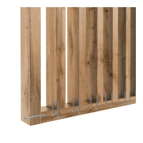 Ścianka z lameli na wymiar - dąb wotan 30x60 mm