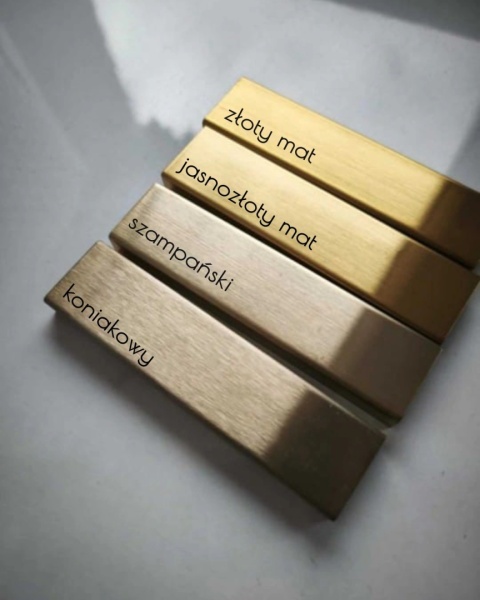 Listwa narożna L złoty mat 240 cm