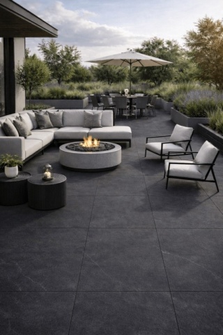 PIZARRA ANTRACITE Rett. 60x60x2 GRES TARASOWY G.1