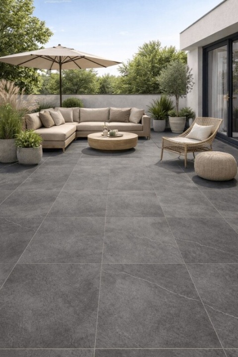 PIZARRA DARK GREY (20MM) Rett 60x60X2 GRES TARASOWY G.1