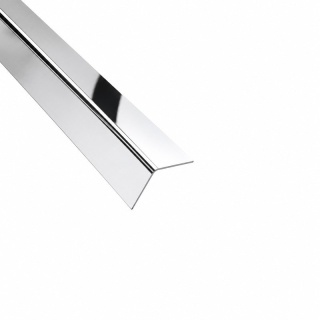 Kątownik dekoracyjny srebrne lustro 240 cm