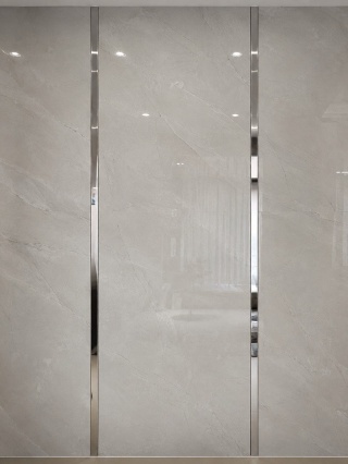 Listwa dekoracyjna C srebrne lustro 300 cm