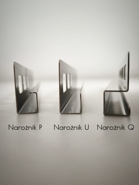 Listwa narożna P czarny poler 240 cm
