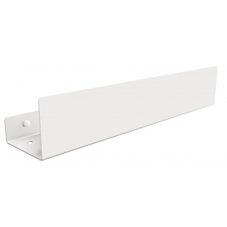 Półka pod prysznic 40 cm stal nierdzewna biała