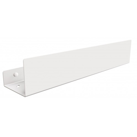 Półka pod prysznic 40 cm stal nierdzewna biała