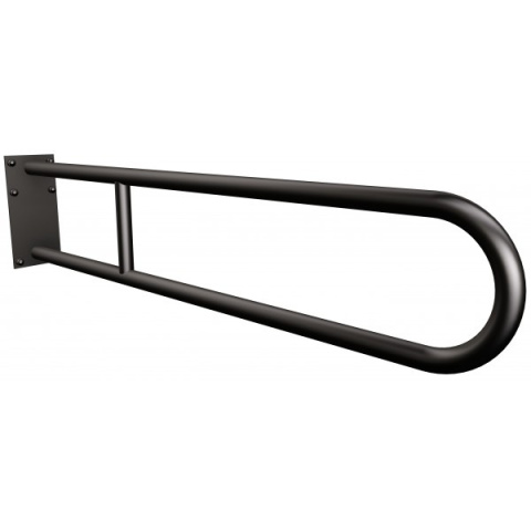 Uchwyt półokrągły stały z płytą 85cm czarny 819/85NG Uchwyt półokrągły stały z płytą 85cm czarny 819/85NG