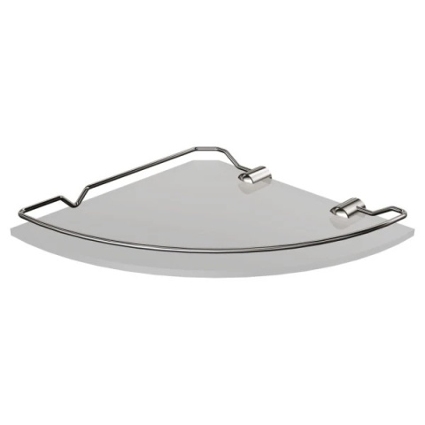 Półka łazienkowa narożna z ramką (6 mm) 070CC
