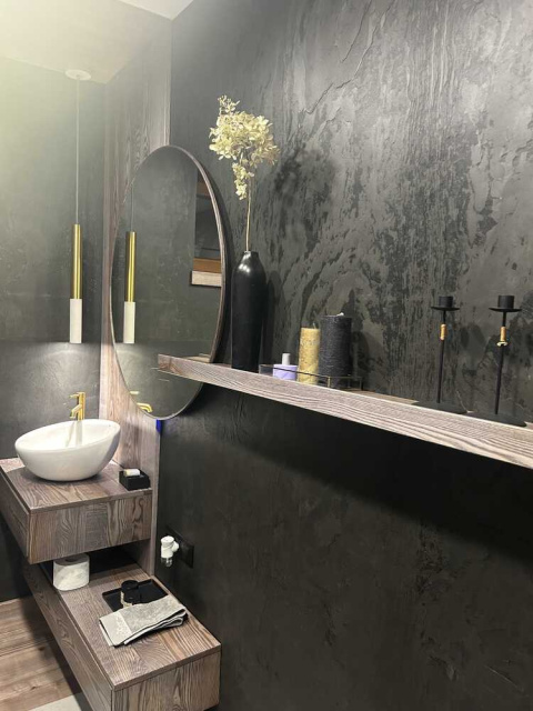 Fornir kamienny Black Slate 244x122x0,2 cm Fornir kamienny Black Slate 244x122x0,2 cm