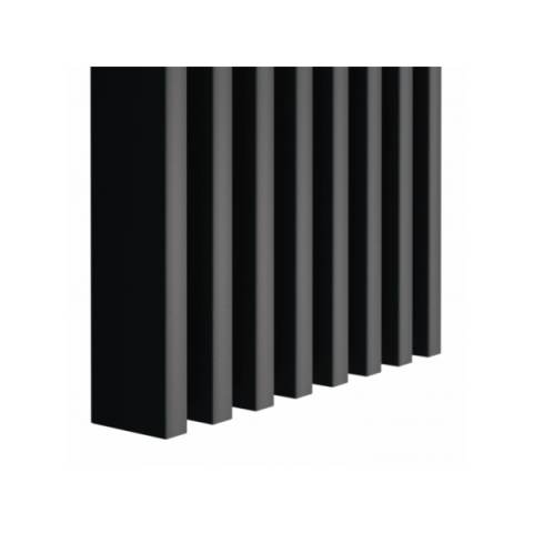 Lamele ścienne - czarny mat 2,2x7x275 cm Lamele ścienne - czarny mat 2,2x7x275 cm