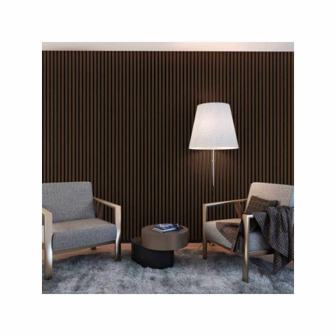 Lamele na płycie HDF - orzech 30x275 cm Lamele na płycie HDF - orzech 30x275 cm